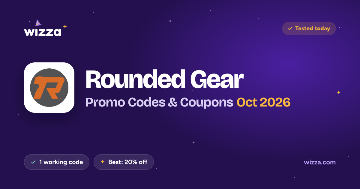 Rounded Gear Promo Codes – 20% Off (1 Code) Oct 2026